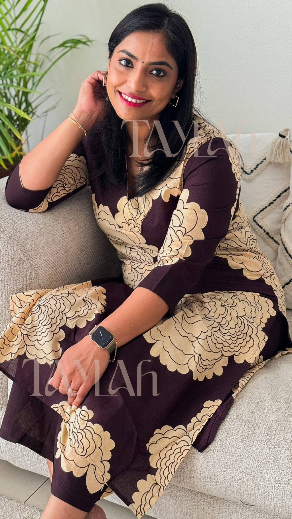 Brown Kurtha Pant set