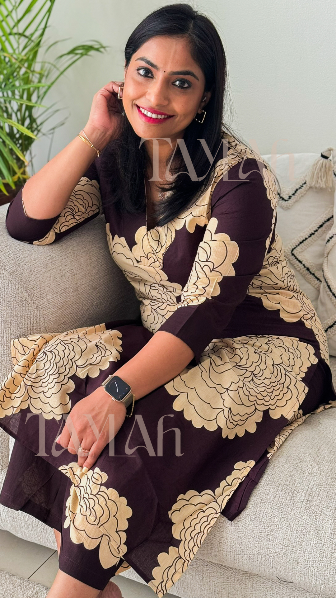 Brown Kurtha Pant set