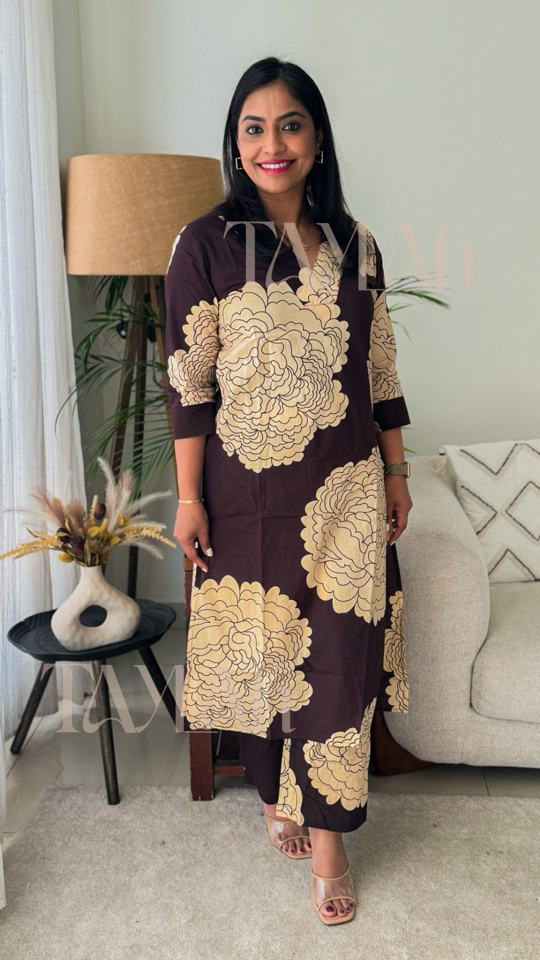 Brown Kurtha Pant set