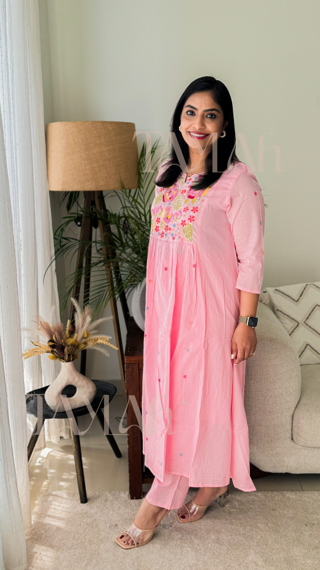 Pink Pure Cotton Coordset